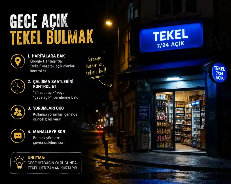 gece açık tekel